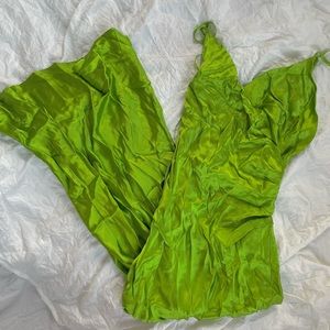 Zara Silk Split Hem Maxi Dress